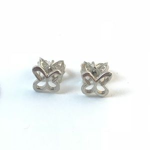 Silver butterfly earrings